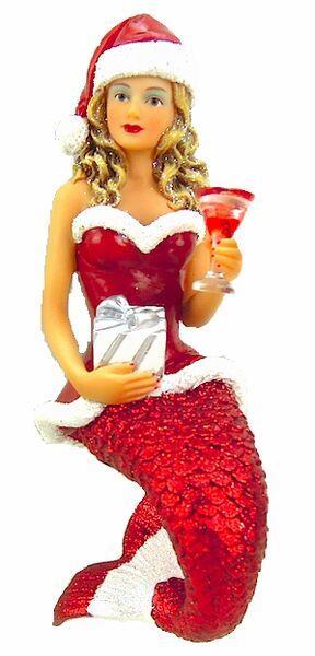 December Diamonds - Mermaid Ornament - Santa Baby